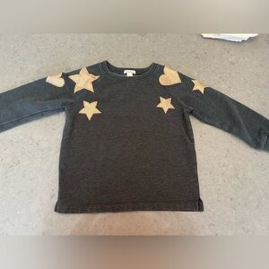 J. Crew Crewcuts sweatshirt with fun metallic patches (Kids Size 6-7)